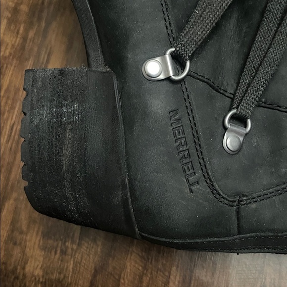 Merrell Shiloh II Hiking Black Boot Size 8 - Picture 11 of 16